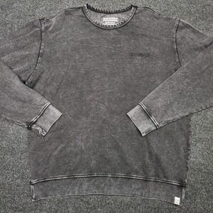 Fair Harbor Mens XXL Stone Washed Gray Relaxed Casual Crewneck Pullover Top